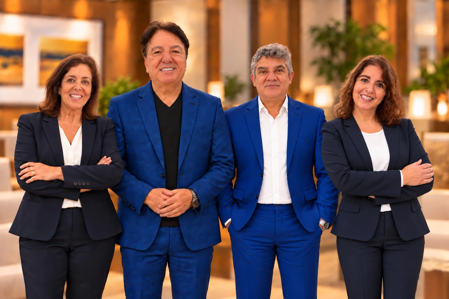 Sócios da Copan Contábil: Vanise Vieira, Antônio Borges Rodrigues (Toninho), Rogério Antinhani e Soraia Oliveira